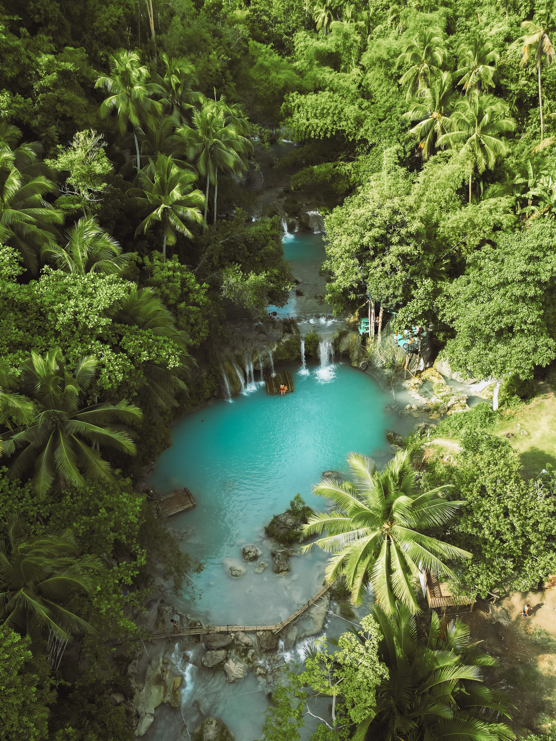 Cascade vu par un drone