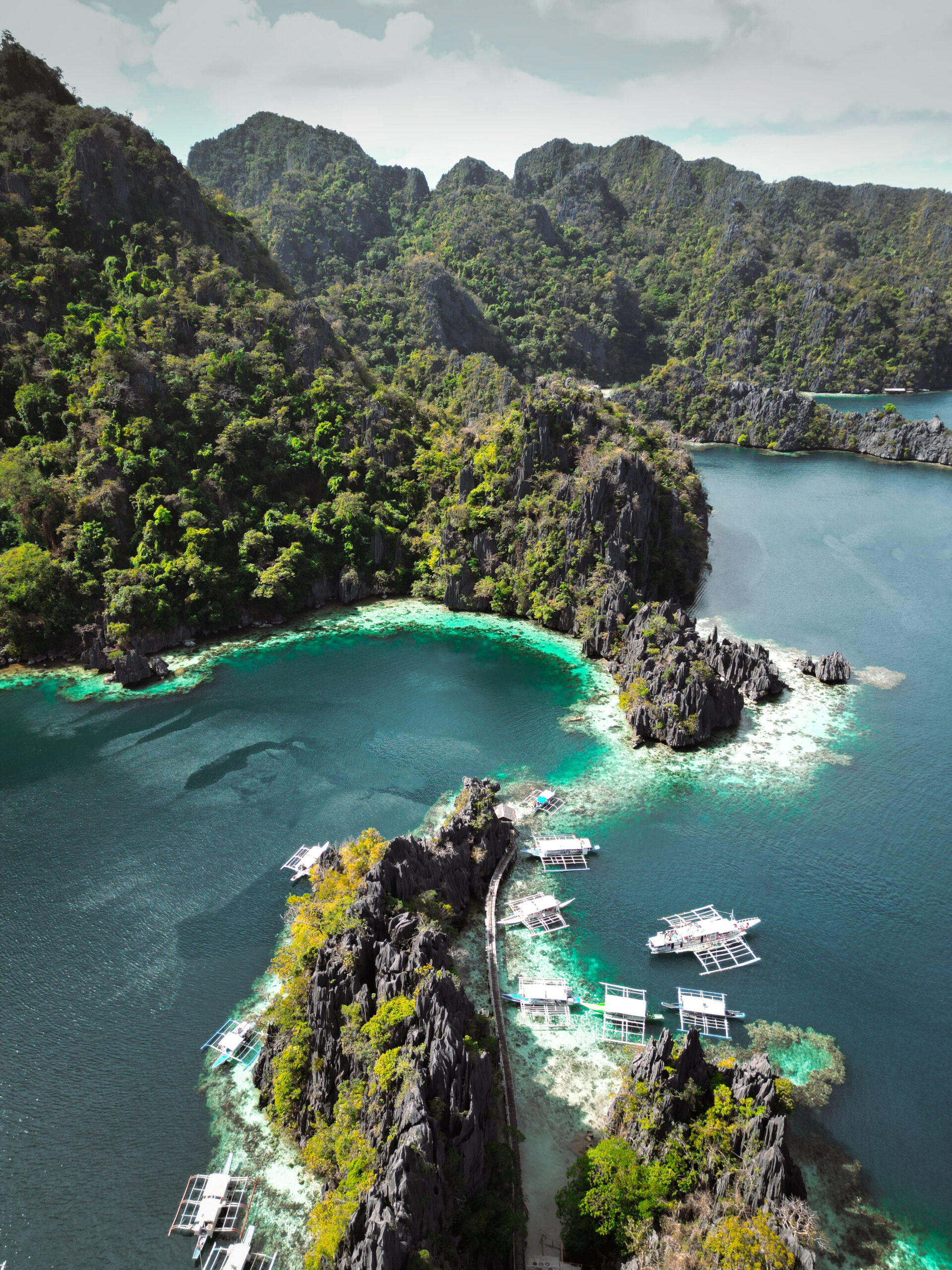 Vu de Coron par un drone